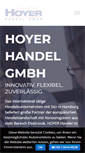 Mobile Screenshot of hoyerhandel.com