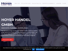 Tablet Screenshot of hoyerhandel.com
